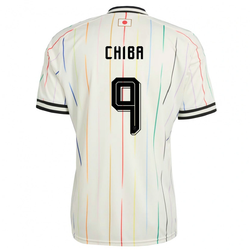 Danxen Hombre Camiseta Japón Kanta Chiba #9 Blanco Negro 2ª Equipación 26-28 La Camisa México