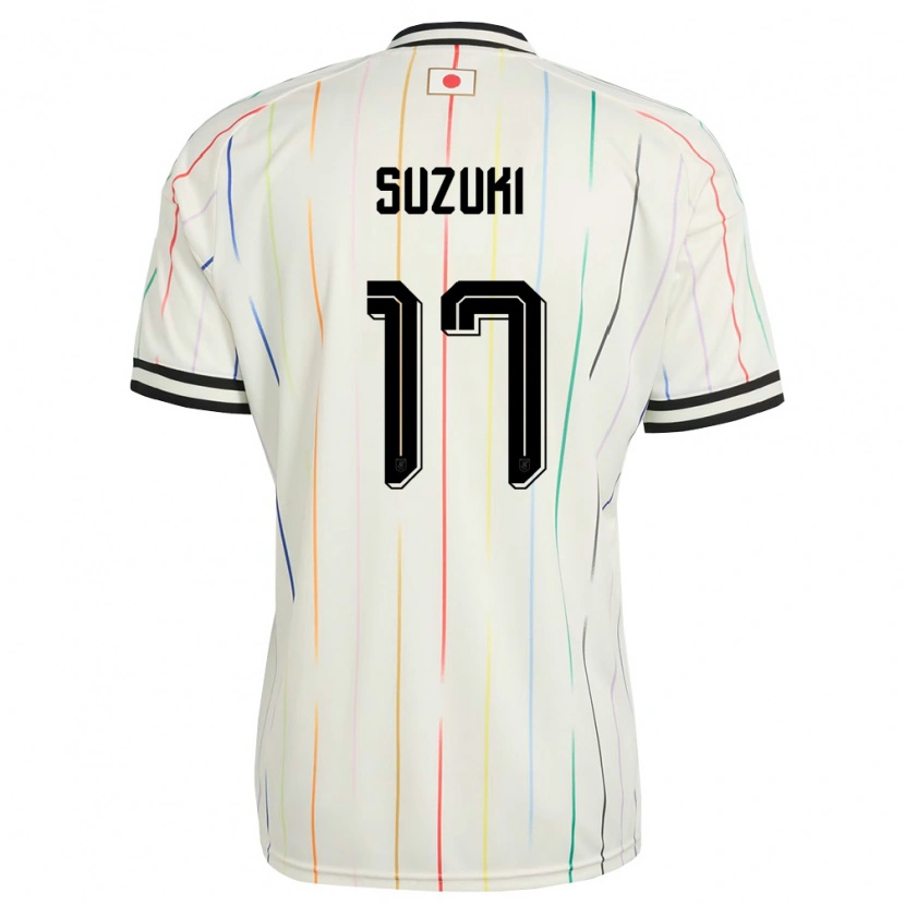 Danxen Hombre Camiseta Japón Yuito Suzuki #17 Blanco Negro 2ª Equipación 26-28 La Camisa México