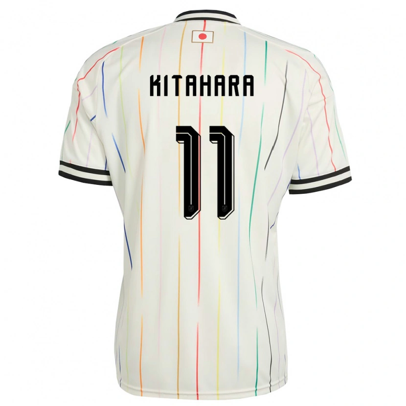 Danxen Hombre Camiseta Japón Maki Kitahara #11 Blanco Negro 2ª Equipación 26-28 La Camisa México