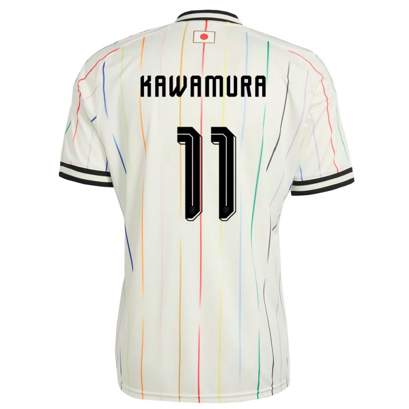 Danxen Hombre Camiseta Japón Gakuto Kawamura #11 Blanco Negro 2ª Equipación 26-28 La Camisa México