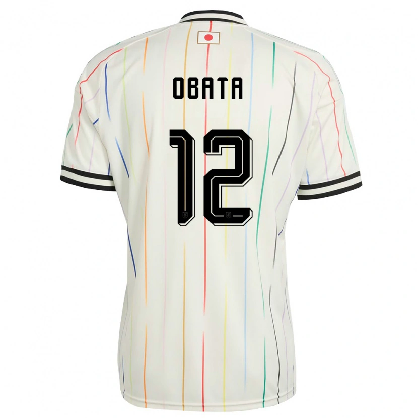 Danxen Hombre Camiseta Japón Sosuke Obata #12 Blanco Negro 2ª Equipación 26-28 La Camisa México