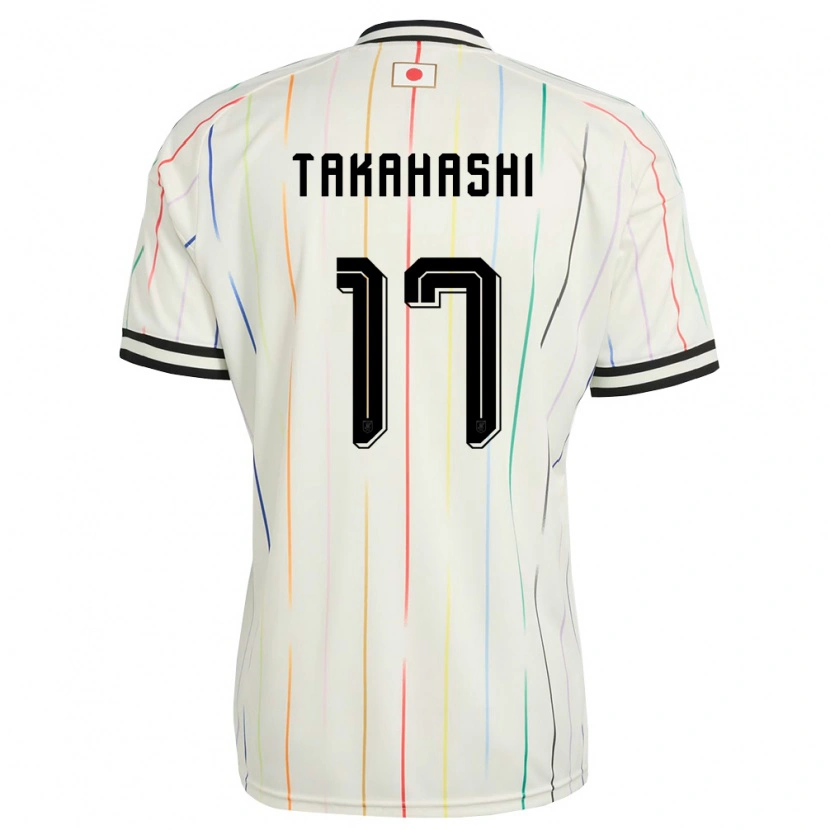 Danxen Hombre Camiseta Japón Hana Takahashi #17 Blanco Negro 2ª Equipación 26-28 La Camisa México