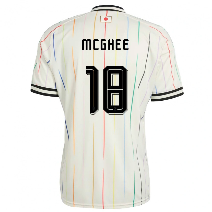 Danxen Hombre Camiseta Japón Jelani Mcghee #18 Blanco Negro 2ª Equipación 26-28 La Camisa México