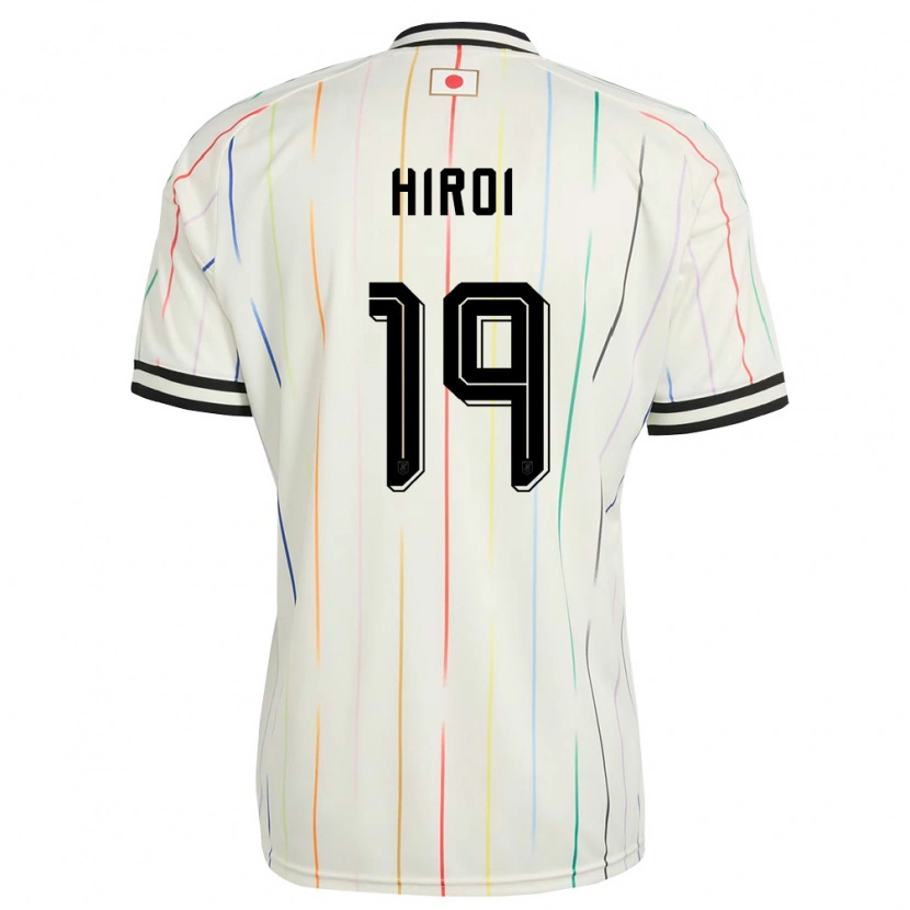Danxen Hombre Camiseta Japón Rando Hiroi #19 Blanco Negro 2ª Equipación 26-28 La Camisa México