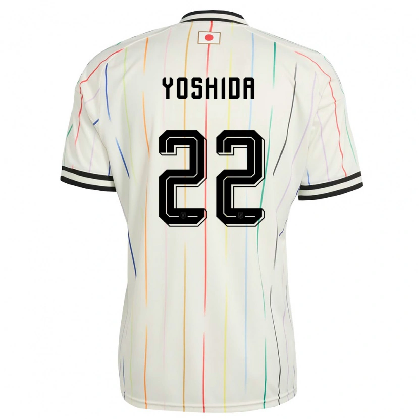 Danxen Hombre Camiseta Japón Maya Yoshida #22 Blanco Negro 2ª Equipación 26-28 La Camisa México