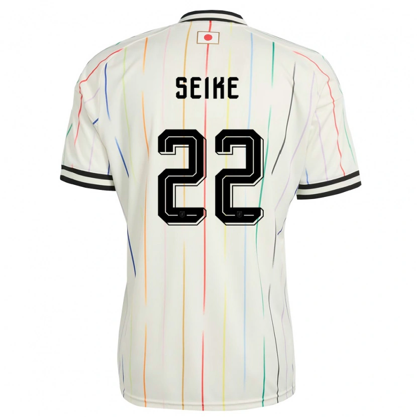 Danxen Hombre Camiseta Japón Kiko Seike #22 Blanco Negro 2ª Equipación 26-28 La Camisa México