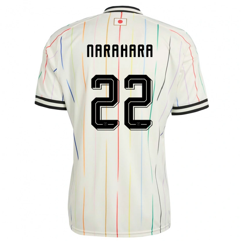 Danxen Hombre Camiseta Japón Yoshiki Narahara #22 Blanco Negro 2ª Equipación 26-28 La Camisa México