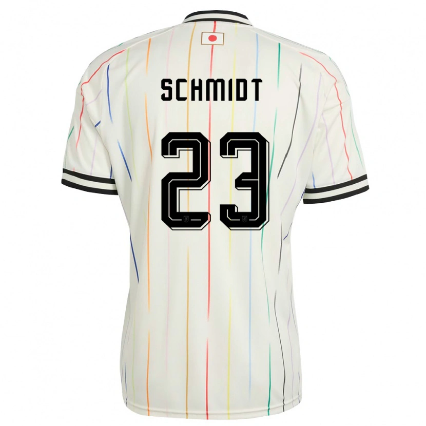 Danxen Hombre Camiseta Japón Daniel Schmidt #23 Blanco Negro 2ª Equipación 26-28 La Camisa México