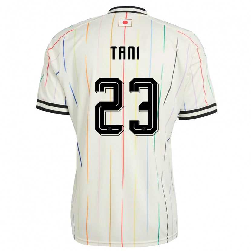 Danxen Hombre Camiseta Japón Kosei Tani #23 Blanco Negro 2ª Equipación 26-28 La Camisa México