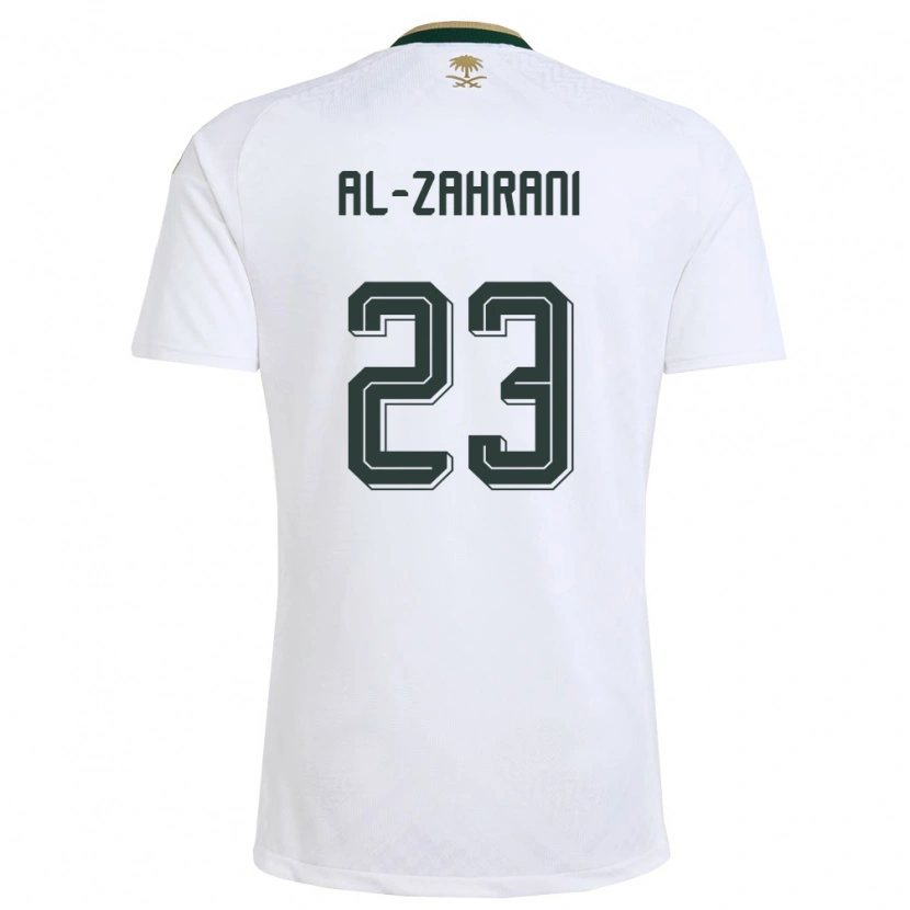 Danxen Hombre Camiseta Arabia Saudita Tahani Al Zahrani #23 Blanco Verde Oro 2ª Equipación 26-28 La Camisa México