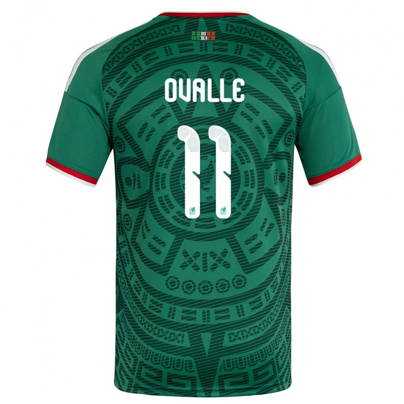 Danxen Mujer Camiseta México Lizbeth Ovalle #11 Verde Blanco Rojo 1ª Equipación 26-28 La Camisa México