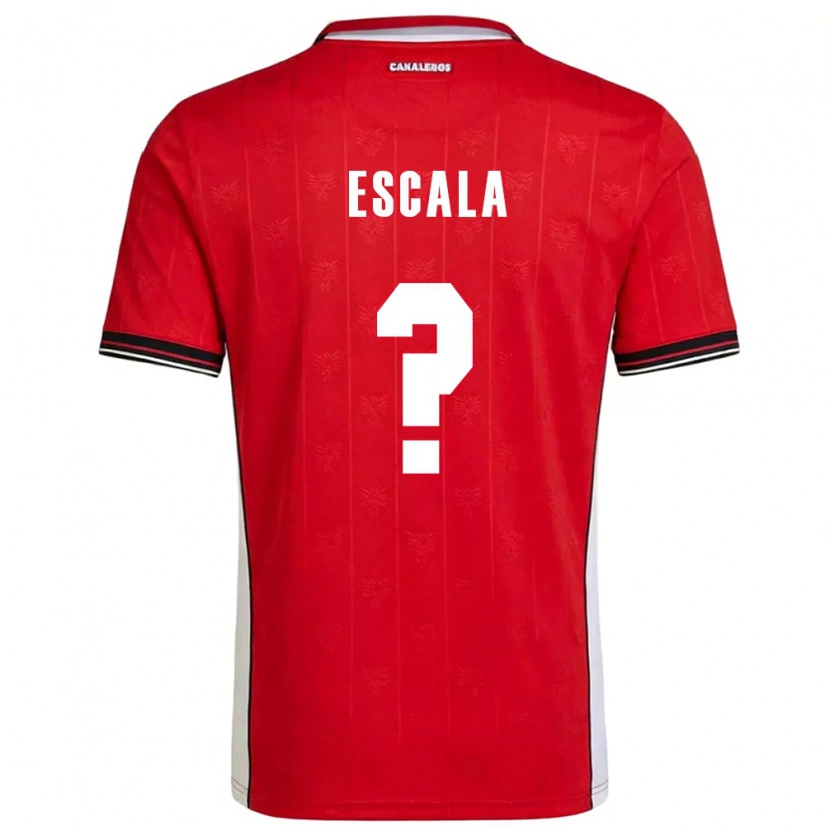 Danxen Mujer Camiseta Panamá Virgilio Escala #0 Rojo Marrón Blanco 1ª Equipación 26-28 La Camisa México