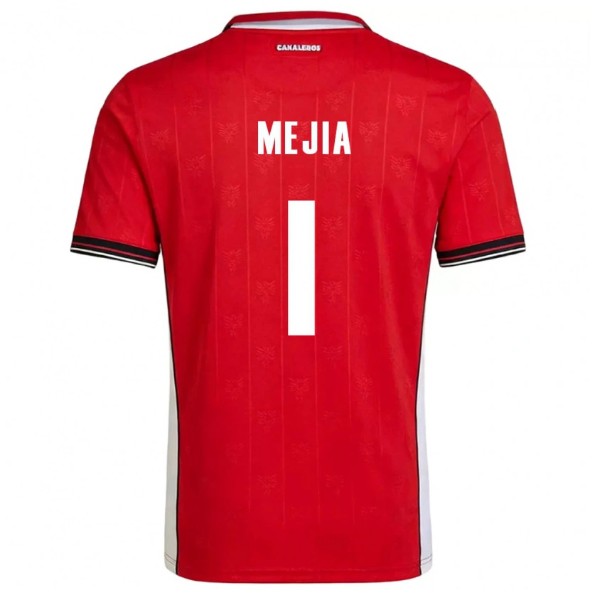 Danxen Mujer Camiseta Panamá Luis Mejía #1 Rojo Marrón Blanco 1ª Equipación 26-28 La Camisa México