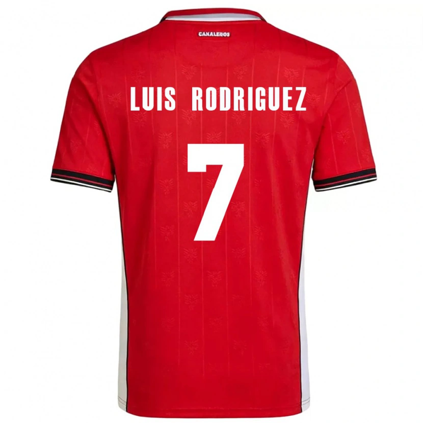 Danxen Mujer Camiseta Panamá José Luis Rodríguez #7 Rojo Marrón Blanco 1ª Equipación 26-28 La Camisa México