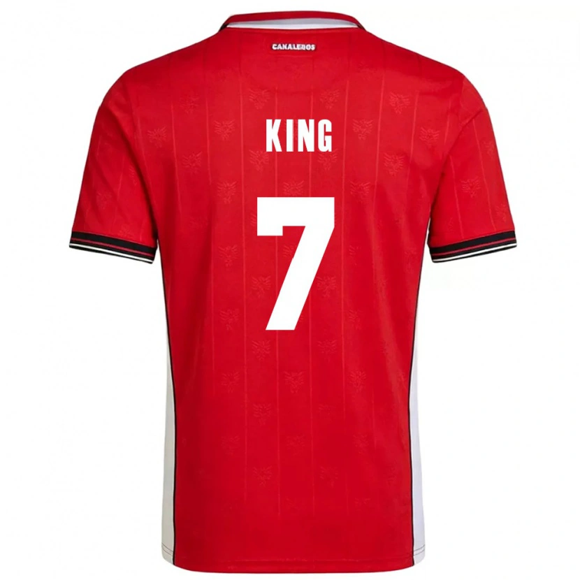 Danxen Mujer Camiseta Panamá Sherline King #7 Rojo Marrón Blanco 1ª Equipación 26-28 La Camisa México