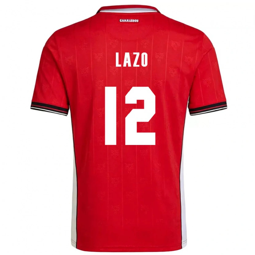Danxen Mujer Camiseta Panamá Luis Lazo #12 Rojo Marrón Blanco 1ª Equipación 26-28 La Camisa México