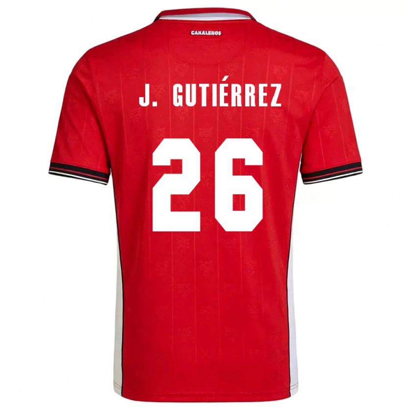 Danxen Mujer Camiseta Panamá Jorge Gutiérrez #26 Rojo Marrón Blanco 1ª Equipación 26-28 La Camisa México