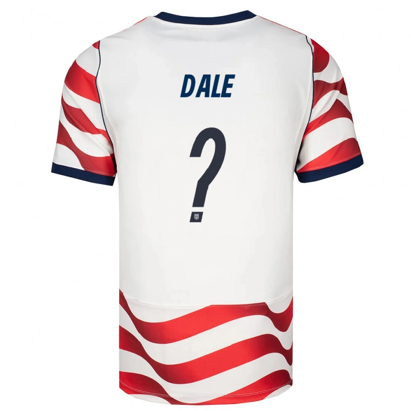Danxen Mujer Camiseta Estados Unidos Connor Dale #0 Rojo Blanco Negro 1ª Equipación 26-28 La Camisa México