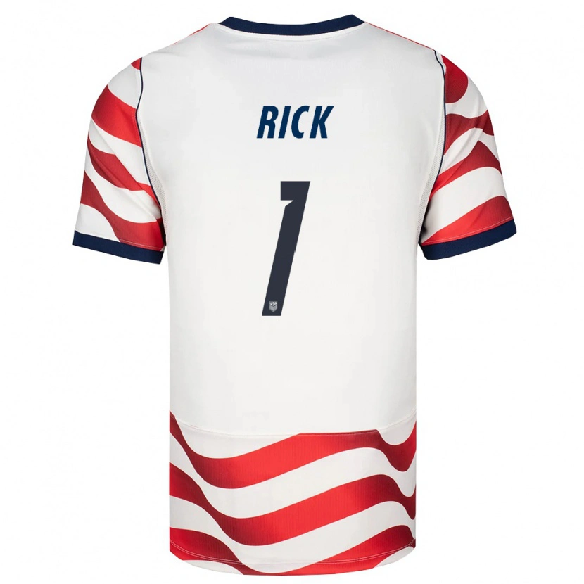 Danxen Mujer Camiseta Estados Unidos Andrew Rick #1 Rojo Blanco Negro 1ª Equipación 26-28 La Camisa México