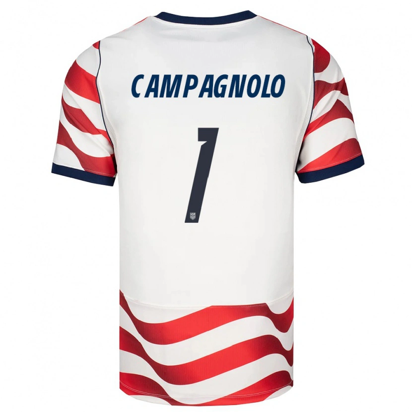 Danxen Mujer Camiseta Estados Unidos Zackory Campagnolo #1 Rojo Blanco Negro 1ª Equipación 26-28 La Camisa México