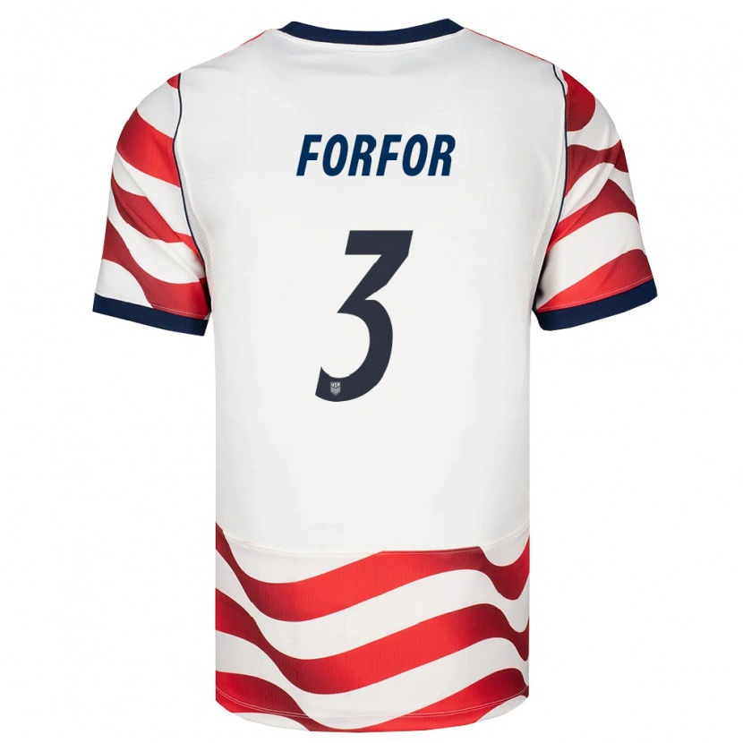 Danxen Mujer Camiseta Estados Unidos Prince Forfor #3 Rojo Blanco Negro 1ª Equipación 26-28 La Camisa México