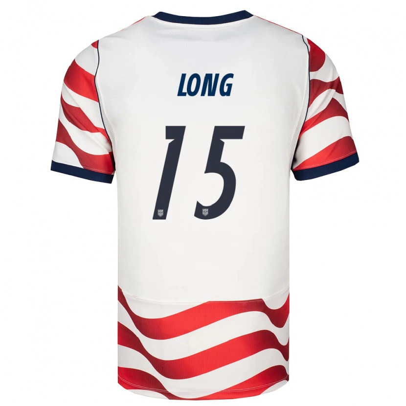 Danxen Mujer Camiseta Estados Unidos Aaron Long #15 Rojo Blanco Negro 1ª Equipación 26-28 La Camisa México