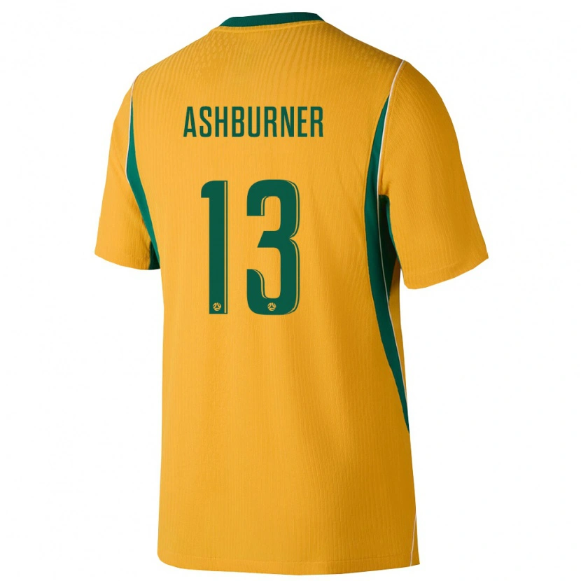 Danxen Mujer Camiseta Australia Winston Ashburner #13 Amarillo Verde 1ª Equipación 26-28 La Camisa México