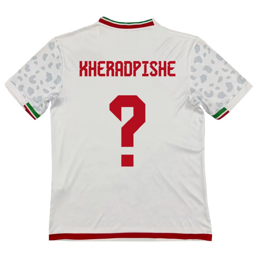 Danxen Mujer Camiseta Irán Ehsan Kheradpishe #0 Blanco Rojo 1ª Equipación 26-28 La Camisa México