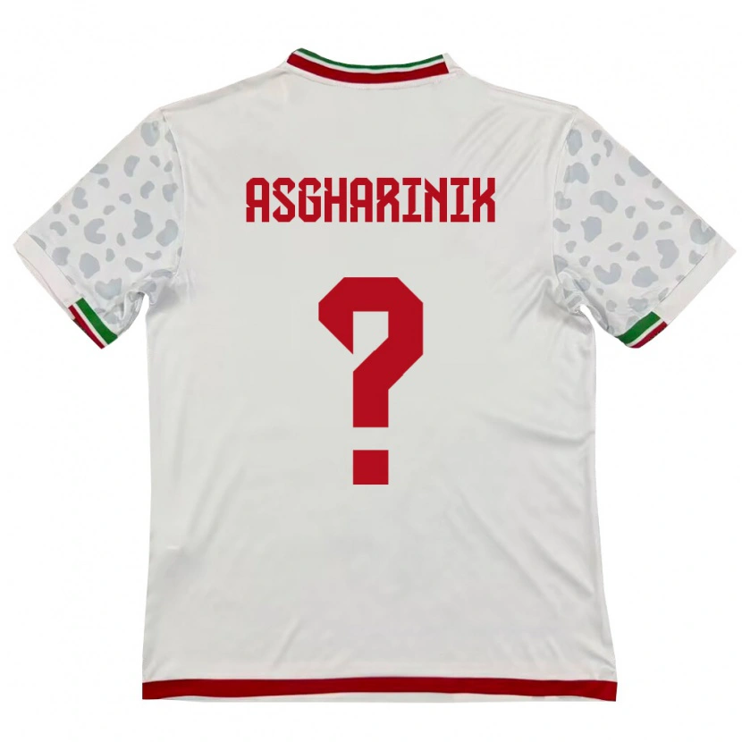 Danxen Mujer Camiseta Irán Samsam Asgharinik #0 Blanco Rojo 1ª Equipación 26-28 La Camisa México