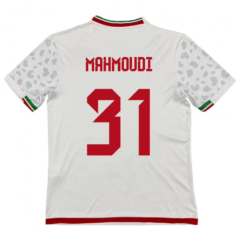 Danxen Mujer Camiseta Irán Amirhossein Mahmoudi #31 Blanco Rojo 1ª Equipación 26-28 La Camisa México