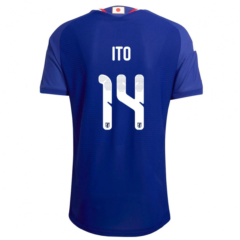 Danxen Mujer Camiseta Japón Junya Ito #14 Azul Blanco Rojo 1ª Equipación 26-28 La Camisa México