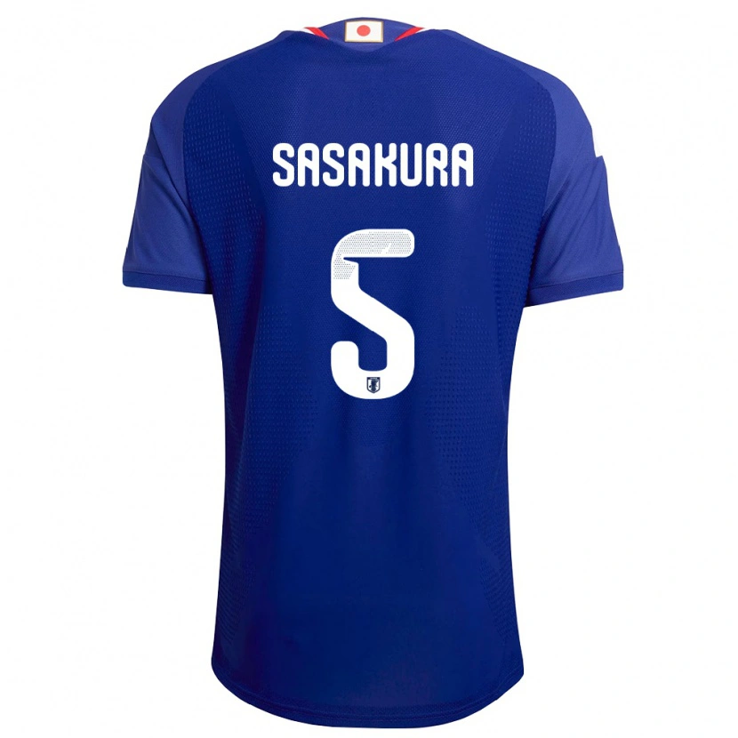 Danxen Mujer Camiseta Japón Takuma Sasakura #5 Azul Blanco Rojo 1ª Equipación 26-28 La Camisa México