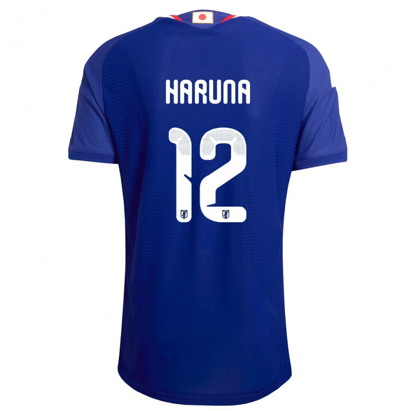 Danxen Mujer Camiseta Japón Ryusei Haruna #12 Azul Blanco Rojo 1ª Equipación 26-28 La Camisa México