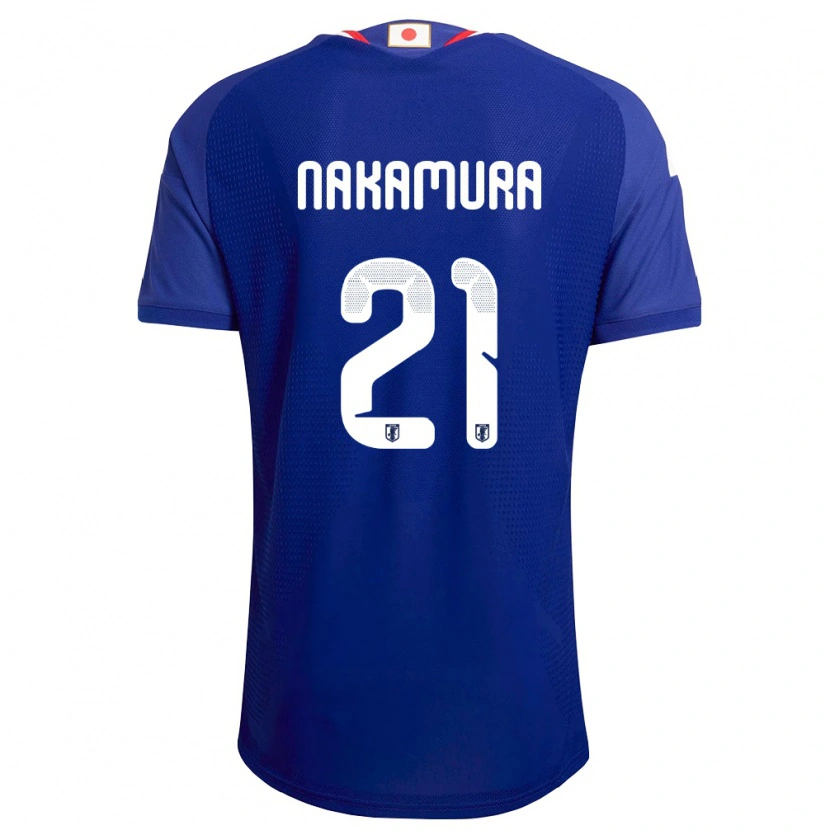 Danxen Mujer Camiseta Japón Jiro Nakamura #21 Azul Blanco Rojo 1ª Equipación 26-28 La Camisa México