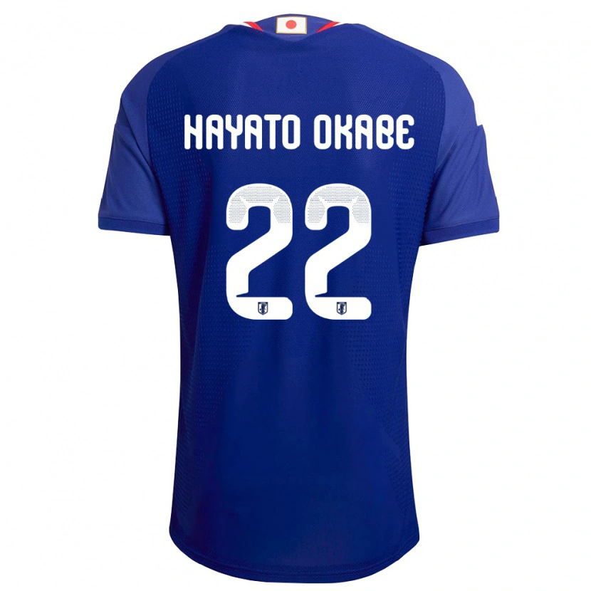 Danxen Mujer Camiseta Japón Tariqkani Hayato Okabe #22 Azul Blanco Rojo 1ª Equipación 26-28 La Camisa México
