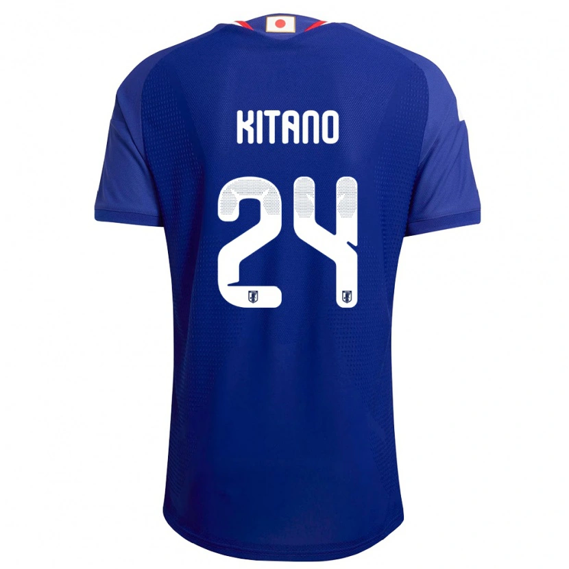 Danxen Mujer Camiseta Japón Sota Kitano #24 Azul Blanco Rojo 1ª Equipación 26-28 La Camisa México