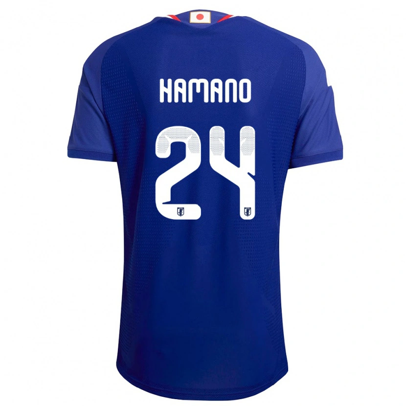 Danxen Mujer Camiseta Japón Maika Hamano #24 Azul Blanco Rojo 1ª Equipación 26-28 La Camisa México