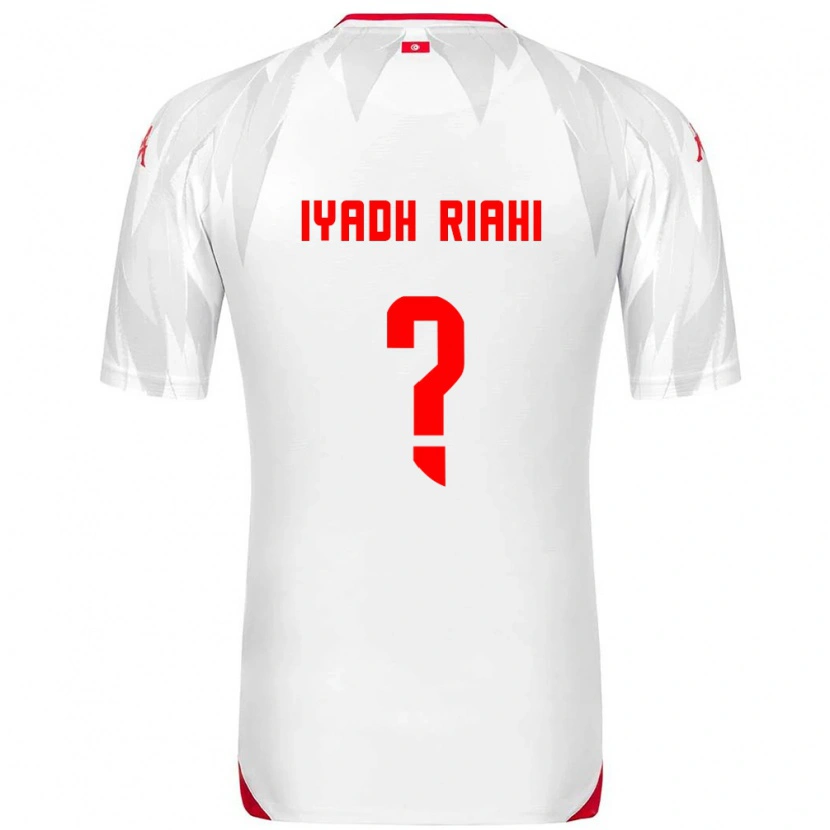Danxen Mujer Camiseta Túnez Mohamed Iyadh Riahi #0 Blanco Rojo 1ª Equipación 26-28 La Camisa México
