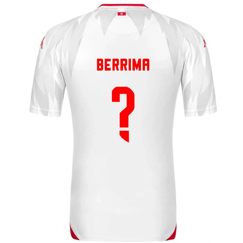 Danxen Mujer Camiseta Túnez Zied Berrima #0 Blanco Rojo 1ª Equipación 26-28 La Camisa México