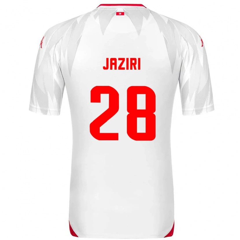 Danxen Mujer Camiseta Túnez Seifeddine Jaziri #28 Blanco Rojo 1ª Equipación 26-28 La Camisa México