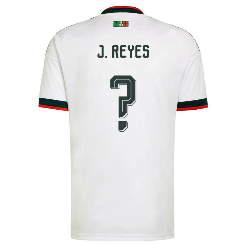Danxen Mujer Camiseta México Joaquín Reyes #0 Blanco Borgoña Verde 2ª Equipación 26-28 La Camisa México