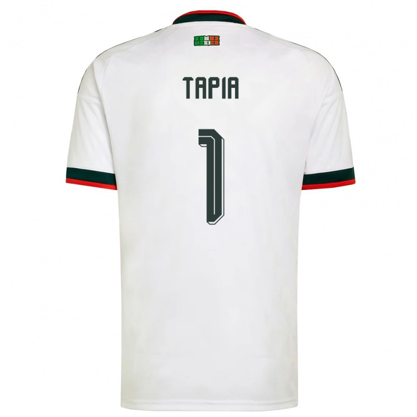 Danxen Mujer Camiseta México Fernando Tapia #1 Blanco Borgoña Verde 2ª Equipación 26-28 La Camisa México