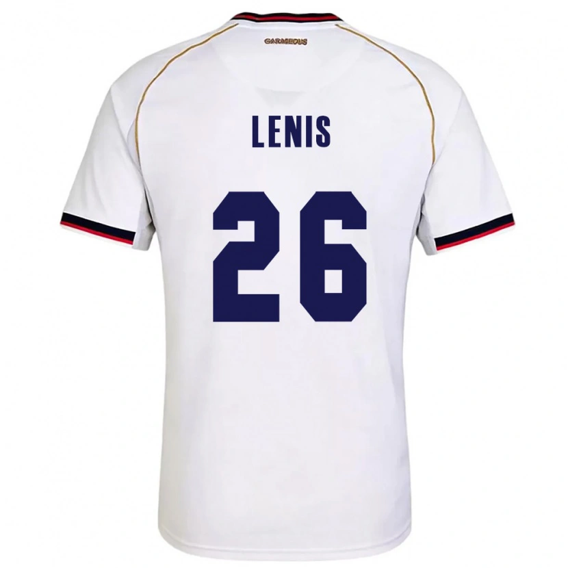 Danxen Mujer Camiseta Panamá Kahiser Lenis #26 Blanco Rojo 2ª Equipación 26-28 La Camisa México