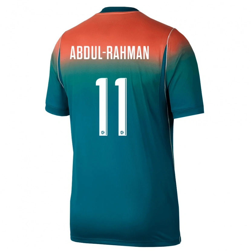 Danxen Mujer Camiseta Australia Alaat Abdul-Rahman #11 Verde Rosa 2ª Equipación 26-28 La Camisa México
