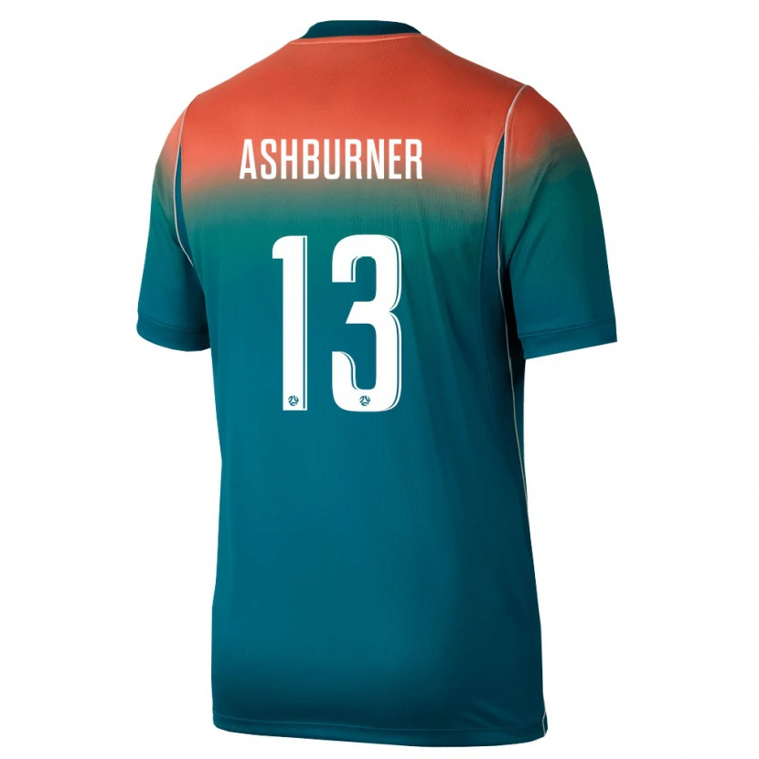 Danxen Mujer Camiseta Australia Winston Ashburner #13 Verde Rosa 2ª Equipación 26-28 La Camisa México