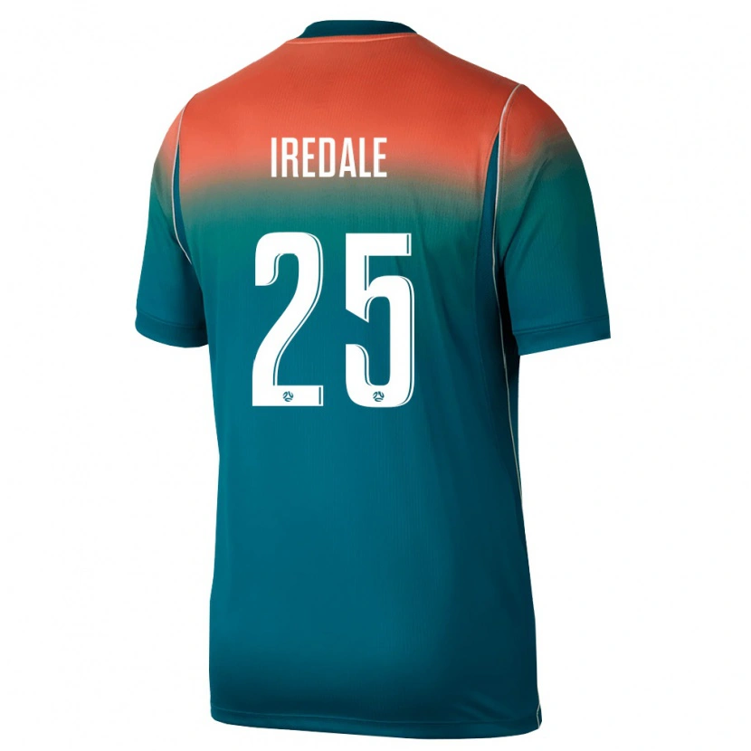 Danxen Mujer Camiseta Australia Jack Iredale #25 Verde Rosa 2ª Equipación 26-28 La Camisa México