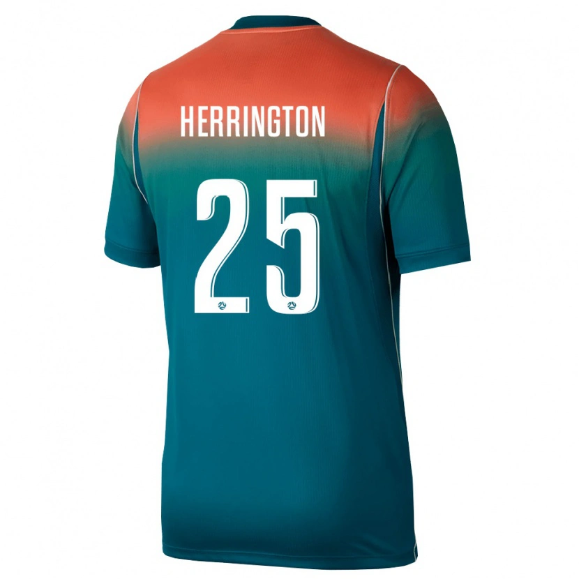 Danxen Mujer Camiseta Australia Lucas Herrington #25 Verde Rosa 2ª Equipación 26-28 La Camisa México