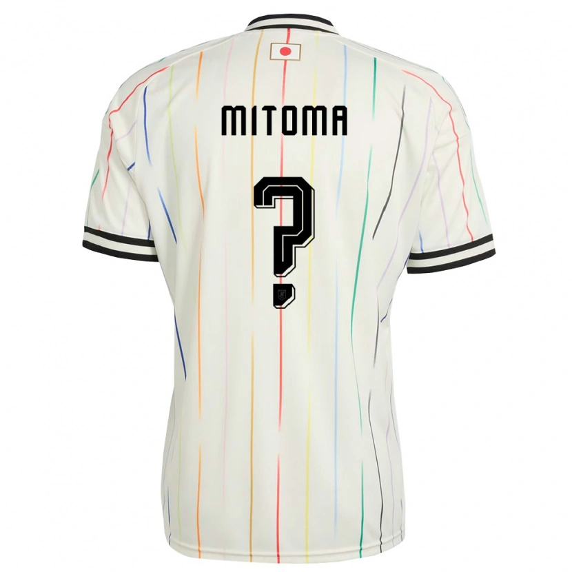 Danxen Mujer Camiseta Japón Kaoru Mitoma #0 Blanco Negro 2ª Equipación 26-28 La Camisa México
