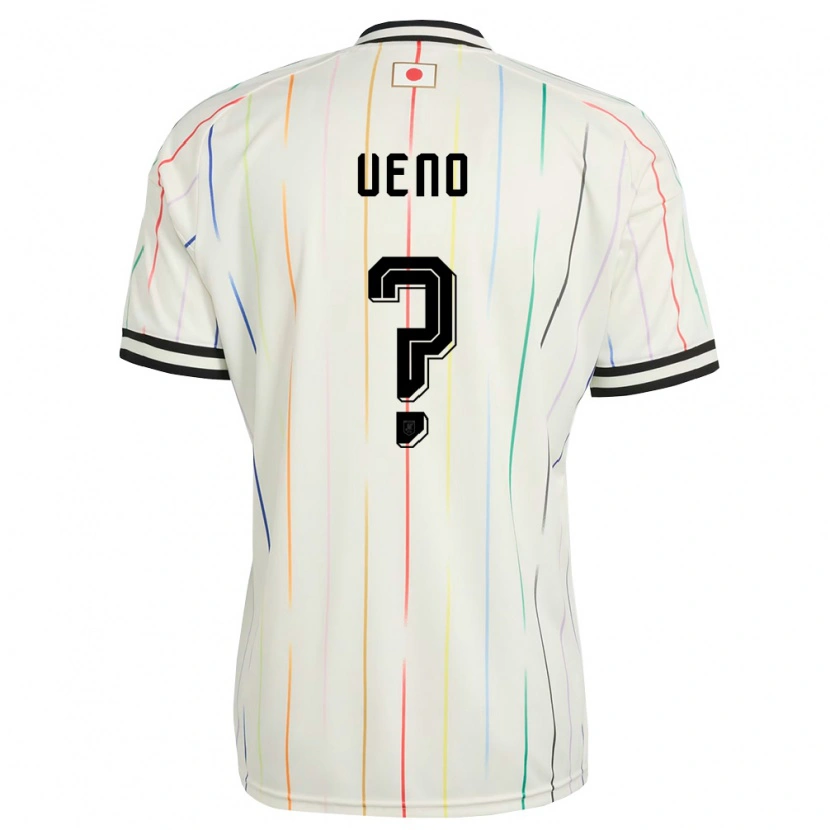 Danxen Mujer Camiseta Japón Koshiro Ueno #0 Blanco Negro 2ª Equipación 26-28 La Camisa México