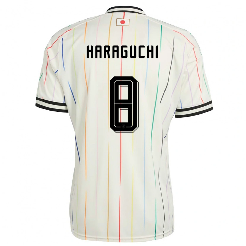Danxen Mujer Camiseta Japón Genki Haraguchi #8 Blanco Negro 2ª Equipación 26-28 La Camisa México